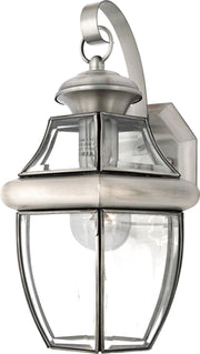 Quoizel NY8316P Newbury One Light Outdoor Wall Lantern, Pewter Main Image.jpg