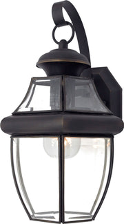 Quoizel NY8316Z Newbury One Light Outdoor Wall Lantern, Medici Bronze Main Image.jpg