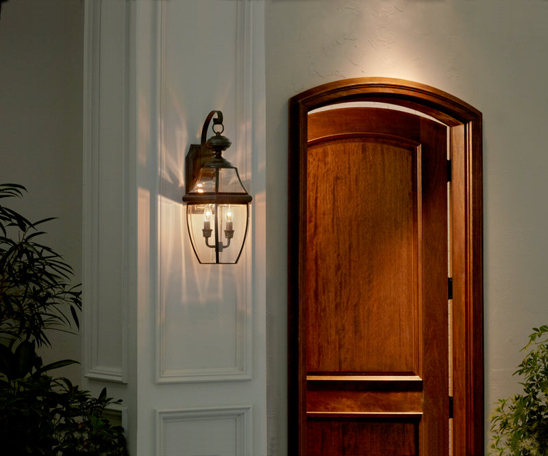 Quoizel NY8317Z Newbury Two Light Outdoor Wall Lantern, Medici Bronze Alternate Image.jpg