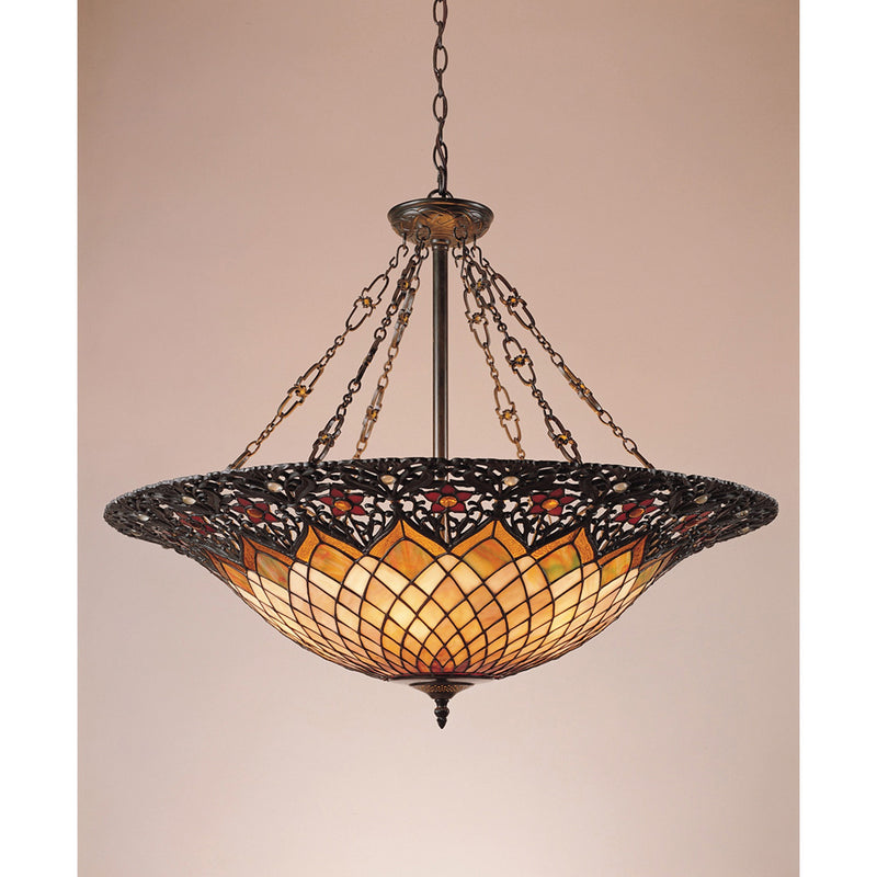 Quoizel TF1901VB Adriana Six Light Foyer Pendant, Vintage Bronze Main Image.jpg