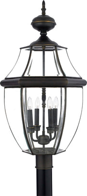 Quoizel NY9045Z Newbury Four Light Outdoor Post Mount, Medici Bronze Main Image.jpg