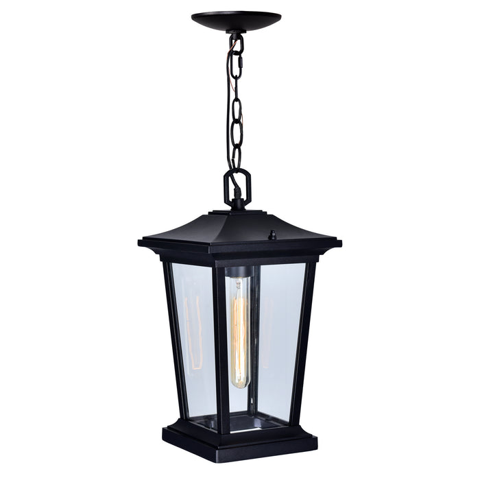 CWI Lighting 0413P8-1-101 Leawood One Light Outdoor Hanging Pendant, Black Main Image.jpg