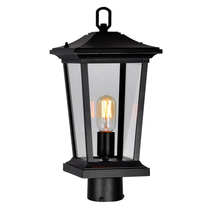 CWI Lighting 0413PT8-1-101 Leawood One Light Outdoor Lantern Head Black.jpg