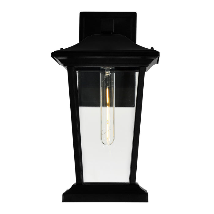 CWI Lighting 0413W8-1-101 Leawood One Light Outdoor Wall Lantern, Black Alternate Image.jpg