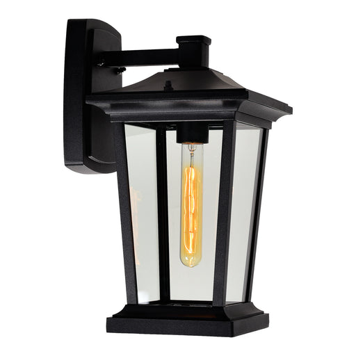 CWI Lighting 0413W8-1-101 Leawood One Light Outdoor Wall Lantern Black.jpg