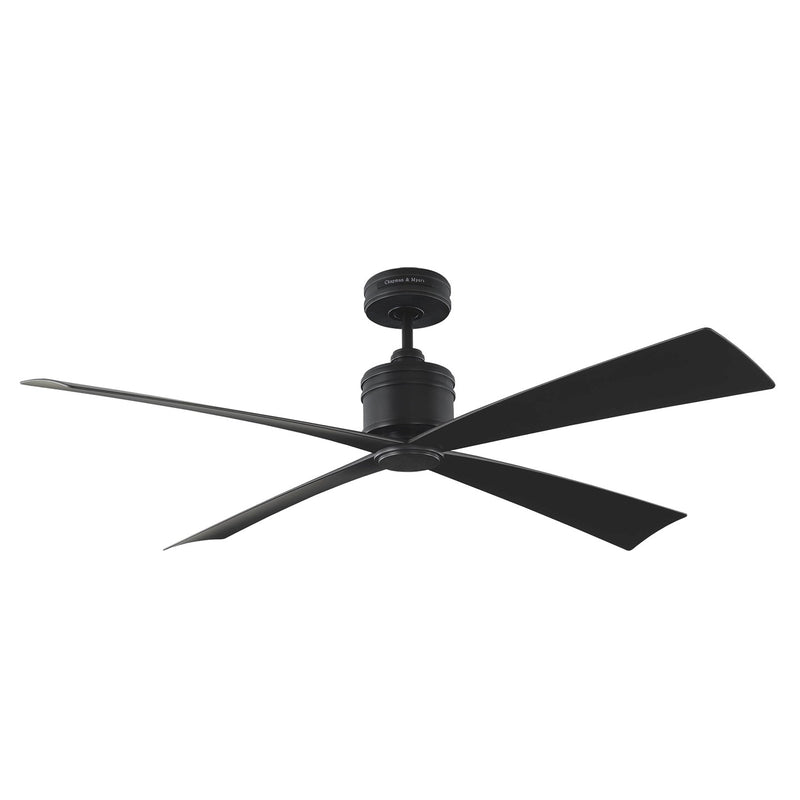 Visual Comfort Fan 4LNCR56MBK Launceton 56 Ceiling Fan, Midnight Black Main Image.jpg