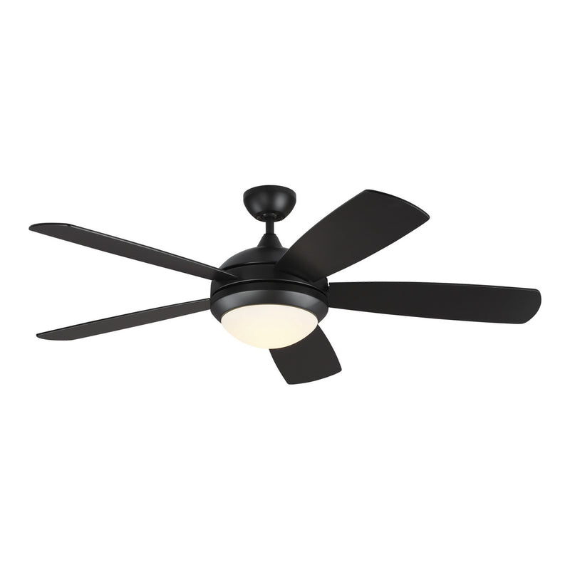 Generation Lighting 5DISM52MBKD Discus 52"Ceiling Fan, Midnight Black Main Image.jpg