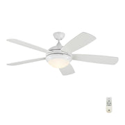 Generation Lighting 5DISM52RZWD Discus 52"Ceiling Fan, Matte White Alternate Image.jpg