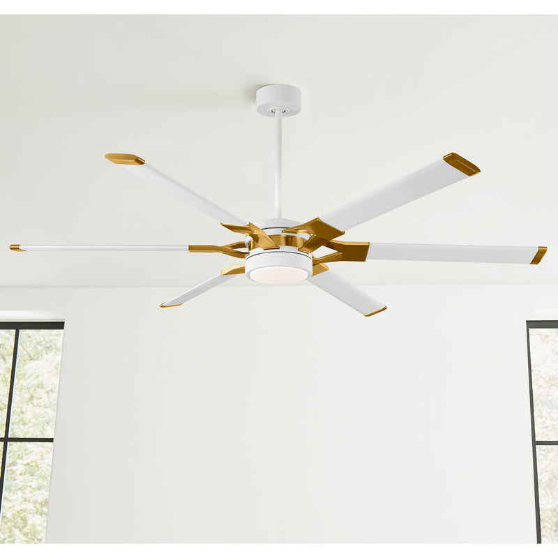 Visual Comfort Fan 6LFR62RZWBBSD Loft 62 Ceiling Fan, Matte White Alternate Image 2.jpg