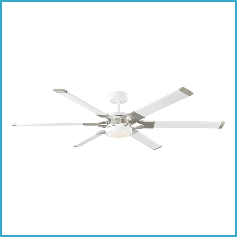 Visual Comfort Fan 6LFR62RZWD Loft 62 Ceiling Fan, Matte White Main Image.jpg