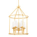 Hudson Valley 6625-GL Torch Five Light Chandelier, Gold Leaf Main Image.jpg