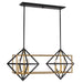 Eglo USA 204684A Pryor Six Light Pendant Antique Gold/Black Main Image.jpg