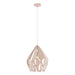 Eglo USA 49024A Carlton-P One Light Pendant Apricot Main Image.jpg