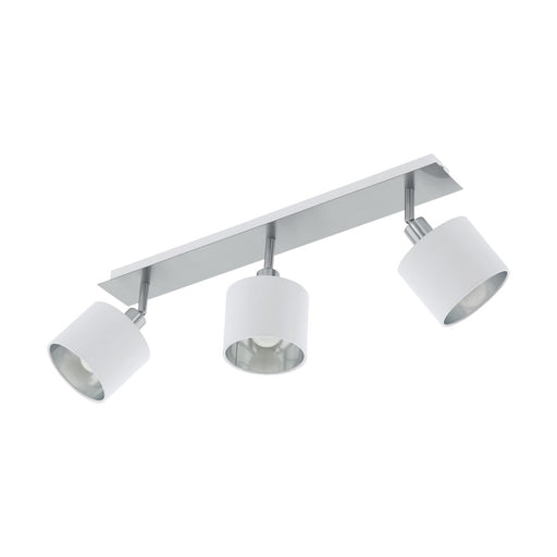 Eglo USA 97534A Valbiano Three Light Track Light Satin Nickel and White Main Image.jpg