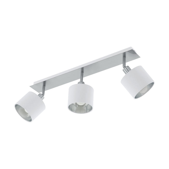 Eglo USA 97534A Valbiano Three Light Track Light Satin Nickel and White Main Image.jpg