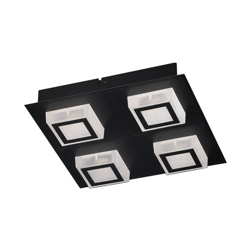 Eglo USA 99364A Masiano 1 LED Ceiling Mount Black Main Image.jpg
