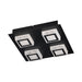 Eglo USA 99364A Masiano 1 LED Ceiling Mount Black Main Image.jpg