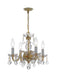 Crystorama 1064-PB-CL-I Traditional Crystal Four Light Mini Chandelier Polished Brass Main Image.jpg