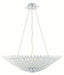 Crystorama 519-MT Broche Eight Light Chandelier Matte White Main Image.jpg