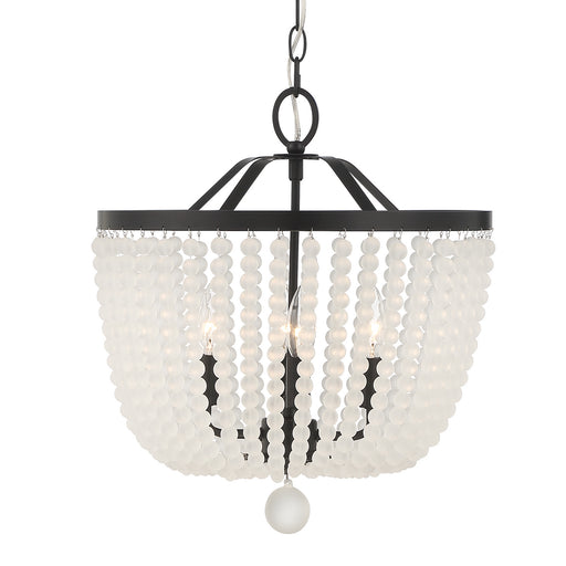 Crystorama 604-MK-FR Rylee Four Light Chandelier Matte Black Main Image.jpg