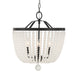 Crystorama 604-MK-FR Rylee Four Light Chandelier Matte Black Main Image.jpg