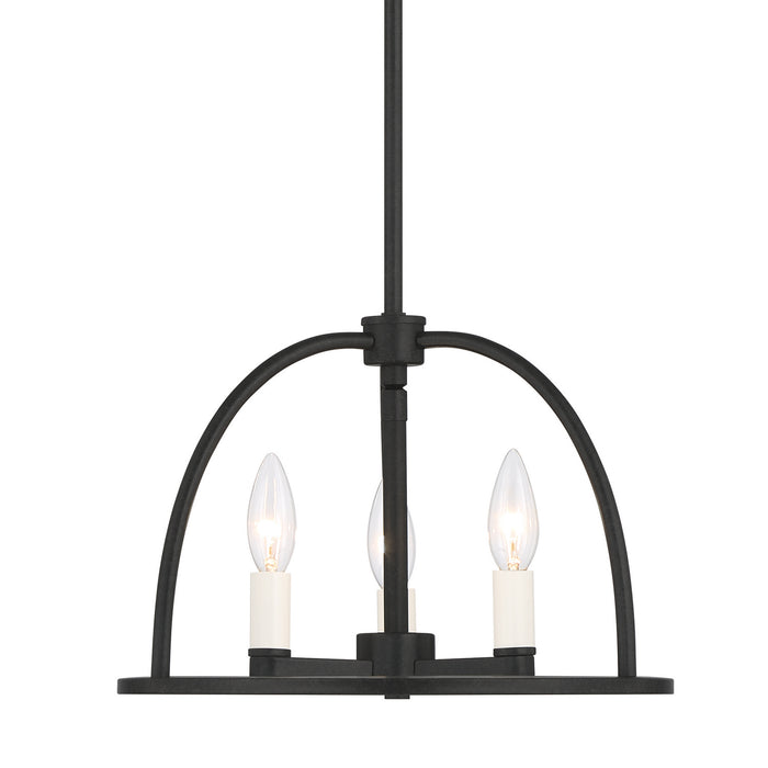 Crystorama ABB-3003-BK Abbott Three Light Chandelier Black Alternate Image 4.jpg