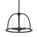 Crystorama ABB-3003-BK Abbott Three Light Chandelier Black Main Image.jpg