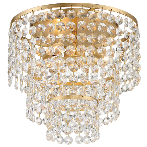 Crystorama GAB-B7303-GA Gabrielle Three Light Flush Mount Antique Gold Main Image.jpg