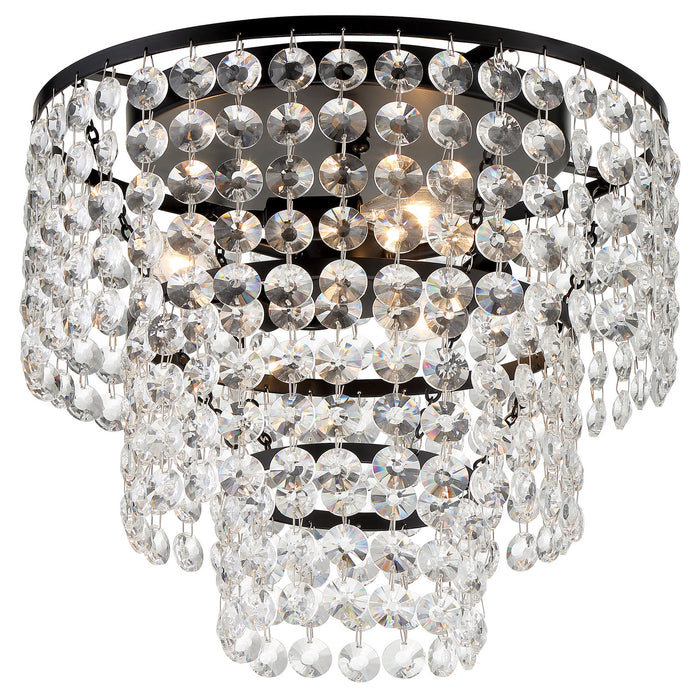 Crystorama GAB-B7303-MK Gabrielle Three Light Flush Mount Matte Black Main Image.jpg