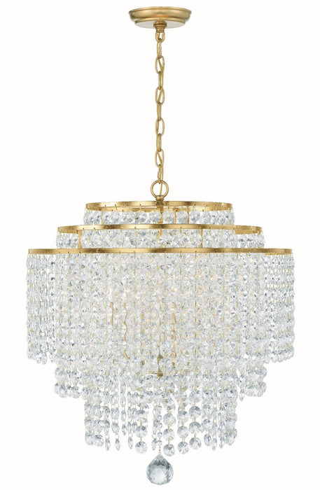 Crystorama GAB-B7305-GA Gabrielle Six Light Chandelier Antique Gold Main Image.jpg