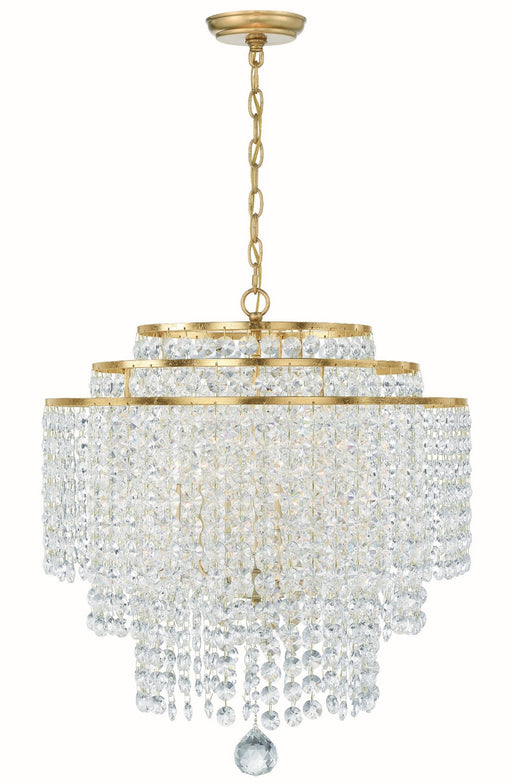 Crystorama GAB-B7305-GA Gabrielle Six Light Chandelier Antique Gold Main Image.jpg