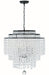 Crystorama GAB-B7305-MK Gabrielle Six Light Chandelier Matte Black Main Image.jpg