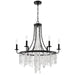 Crystorama GAB-B7306-MK Gabrielle Six Light Chandelier Matte Black Main Image.jpg