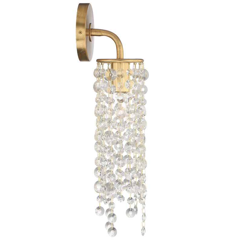 Crystorama GAB-B7311-GA Gabrielle One Light Wall Sconce Antique Gold Alternate Image 4.jpg