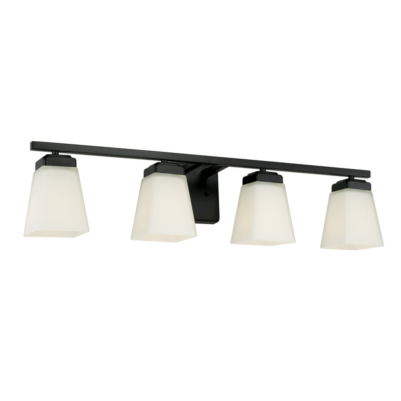 Capital Lighting 114441MB-334 Baxley Four Light Vanity, Matte Black Main Image.jpg