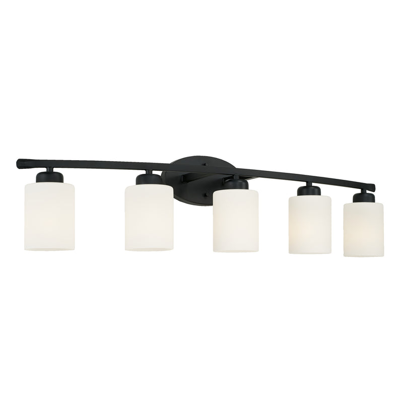 Capital Lighting 115251MB-338 Dixon Five Light Vanity, Matte Black Main Image.jpg