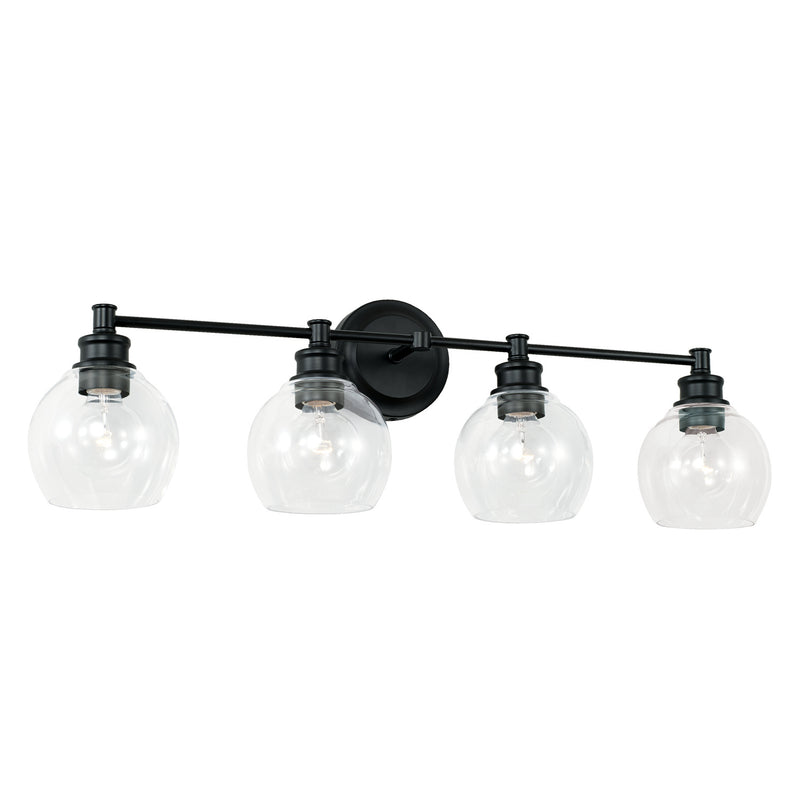 Capital Lighting 121141MB-426 Mid Century Four Light Vanity, Matte Black Main Image.jpg