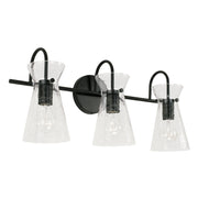 Capital Lighting 142431MB Mila Three Light Vanity, Matte Black Main Image.jpg