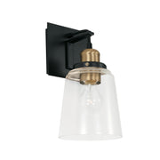 Capital Lighting 3711AB-135 Fallon One Light Wall Sconce, Aged Brass and Black Main Image.jpg