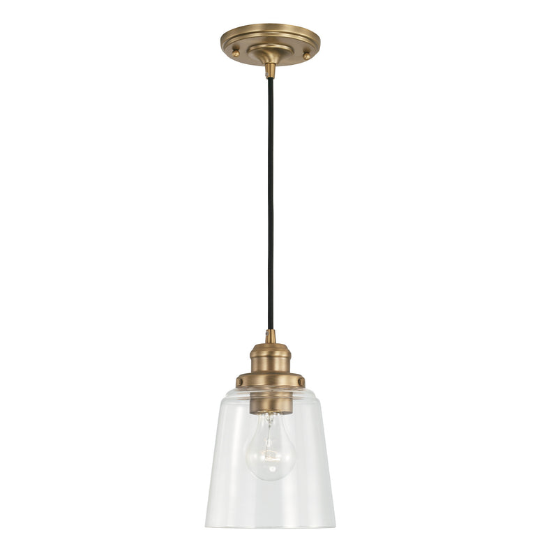 Capital Lighting 3718AD-135 Fallon One Light Pendant, Aged Brass Main Image.jpg