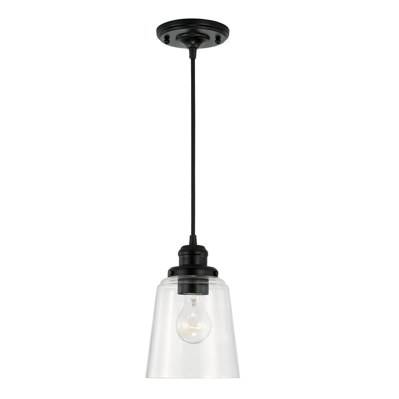 Capital Lighting 3718MB-135 Fallon One Light Pendant, Matte Black Main Image.jpg