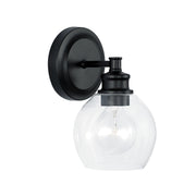Capital Lighting 621111MB-426 Mid Century One Light Wall Sconce, Matte Black Main Image.jpg