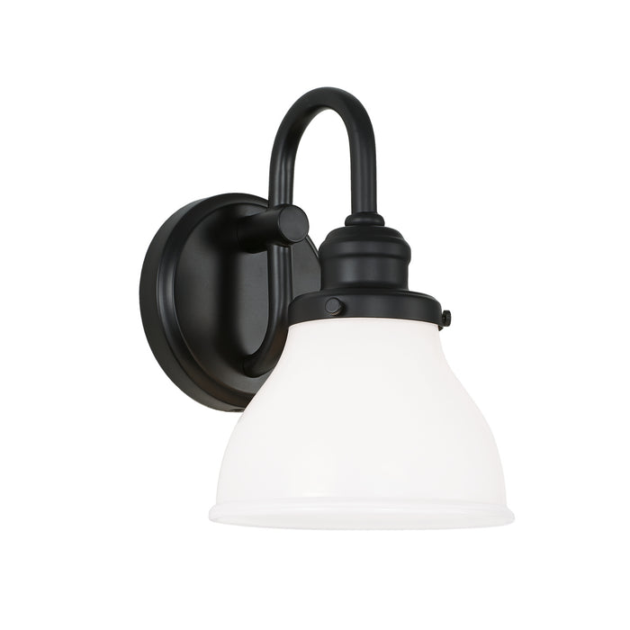 Capital Lighting 8301MB-128 Baxter One Light Wall Sconce, Matte Black Main Image.jpg