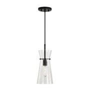 Capital Lighting 342411MB Mila One Light Pendant, Matte Black Main Image.jpg