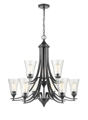Millennium 1469-MB Natalie Nine Light Chandelier, Matte Black Main Image.jpg