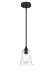 Millennium 2121-MB Caily One Light Pendant, Matte Black Main Image.jpg