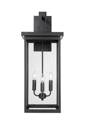 Millennium 42606-PBK Barkeley Four Light Outdoor Wall Sconce, Powder Coated Black Main Image.jpg