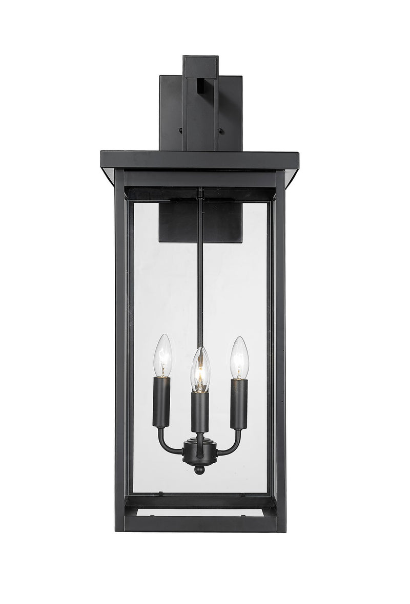 Millennium 42606-PBK Barkeley Four Light Outdoor Wall Sconce, Powder Coated Black Main Image.jpg
