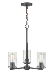 Millennium 2713-MB Verlana Three Light Chandelier, Matte Black Main Image.jpg