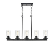Millennium 2725-MB Verlana Five Light Pendant, Matte Black Main Image.jpg